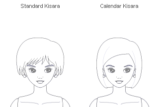 Eyebrow Print of Standarad Kisara and Calendar Kisara